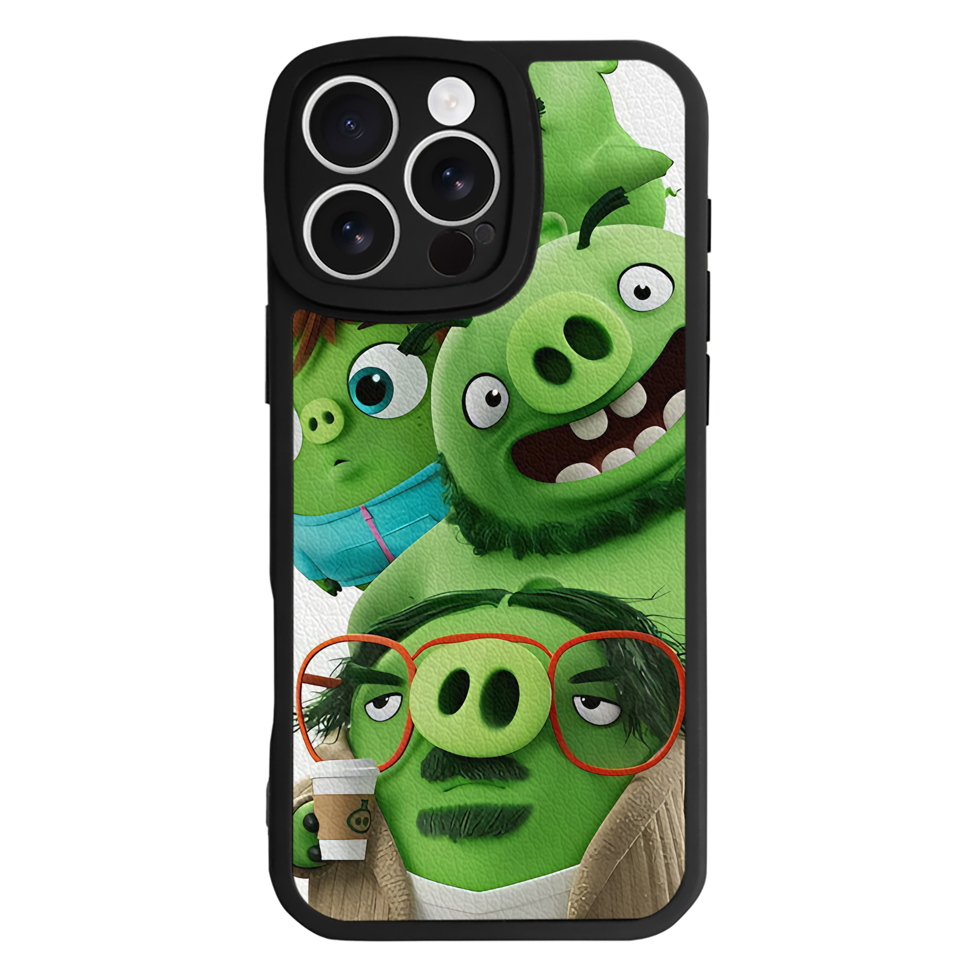 （画像用） Angry Birds アングリーバード 【iPhone 16シリーズ対応】シリコンスマホケース（レザー調） 材質：シリコン